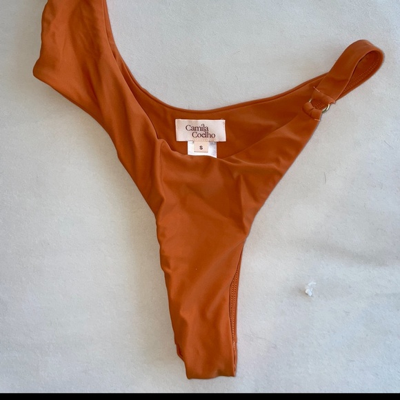 CAMILA COELHO CILIA ONE PIECE IN RUSTIC ORANGE IN SIZE SMALL - Picture 5 of 5